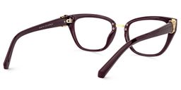 Conner Cateye Dark Red Glasses4