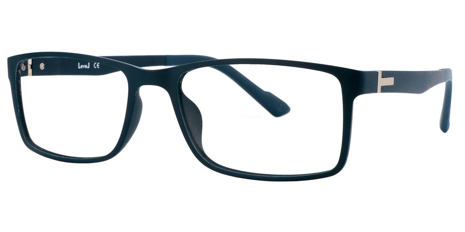 Rectangle Dark-Green Glasses | Zeelool Glasses3