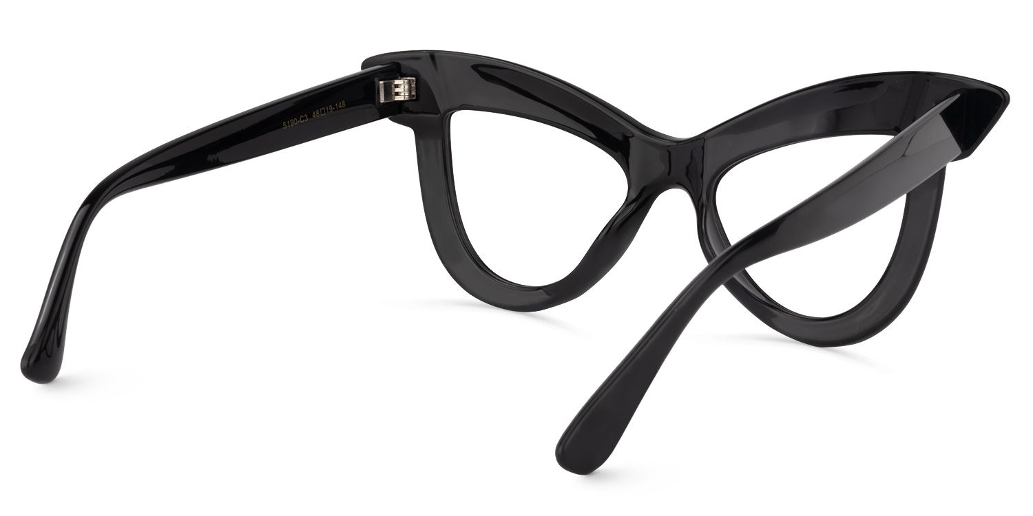 Cat Eye Black Glasses | Zeelool Glasses4