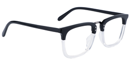 Earle Rectangle Black-Clear Glasses3
