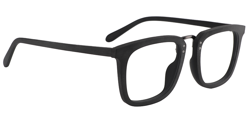 Rectangle Black Glasses | Zeelool Prescription Glasses3