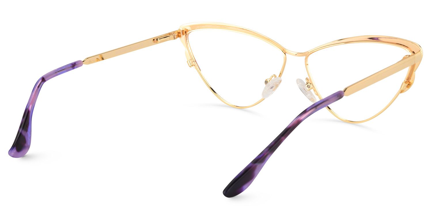 Cat Eye Purple Glasses | Zeelool Glasses4