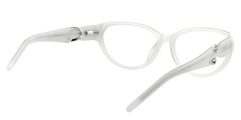 Cat Eye White Glasses4