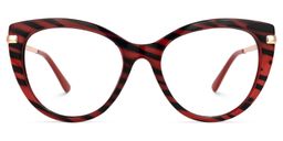 Amarilis Cateye Black-Red Glasses0