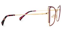 Tapacia Geometric Red Glasses2