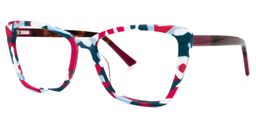 Fountain Cateye Blue-Red Glasses1