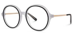 Tionna Round Gray Glasses1