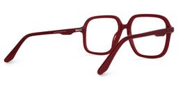 Caroline Square Red Glasses3