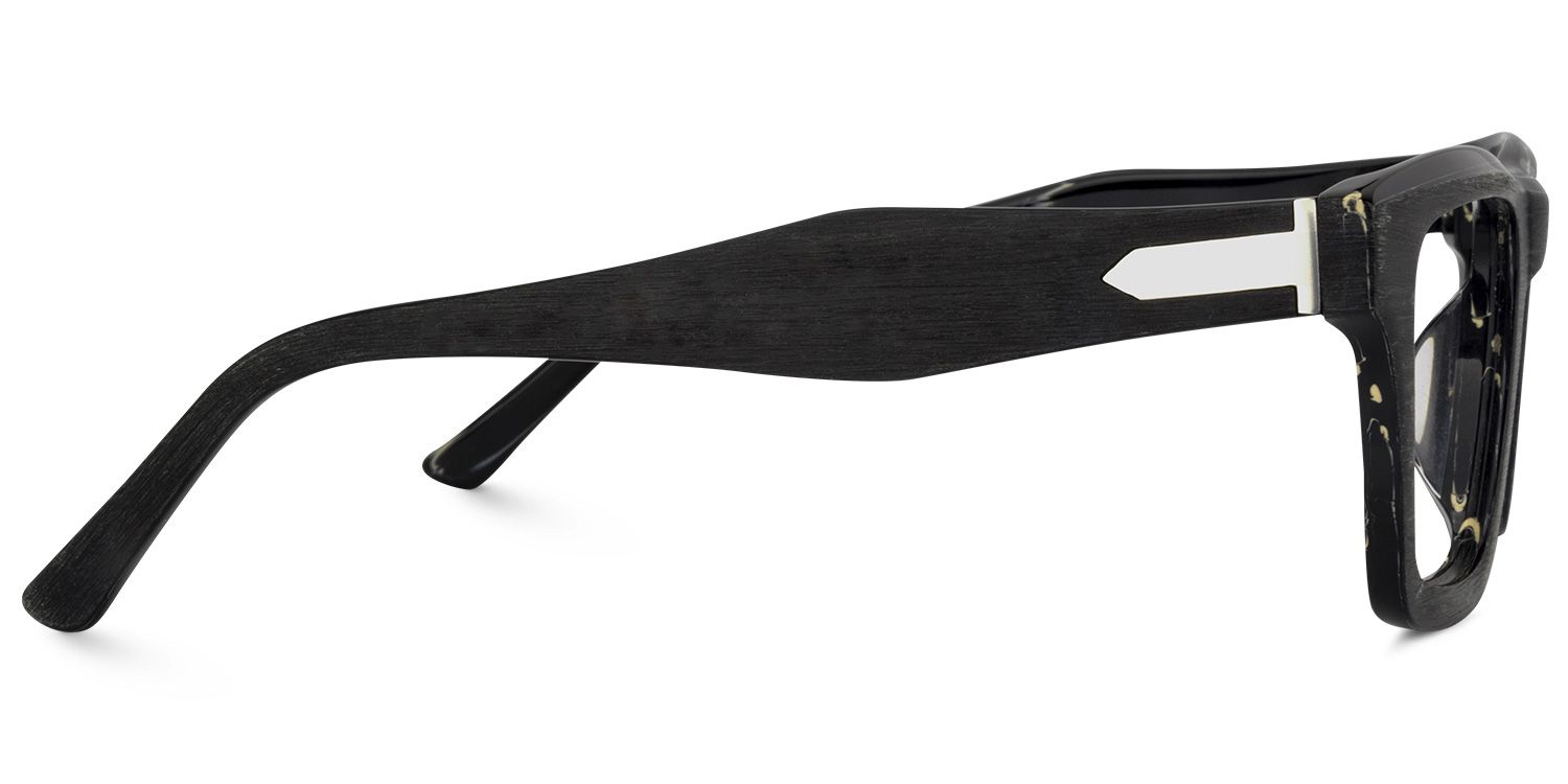 Rectangle Black Glasses | Zeelool Glasses3