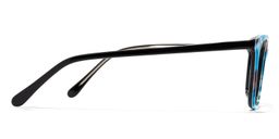 Edison Rectangle Blue-Floral Glasses3