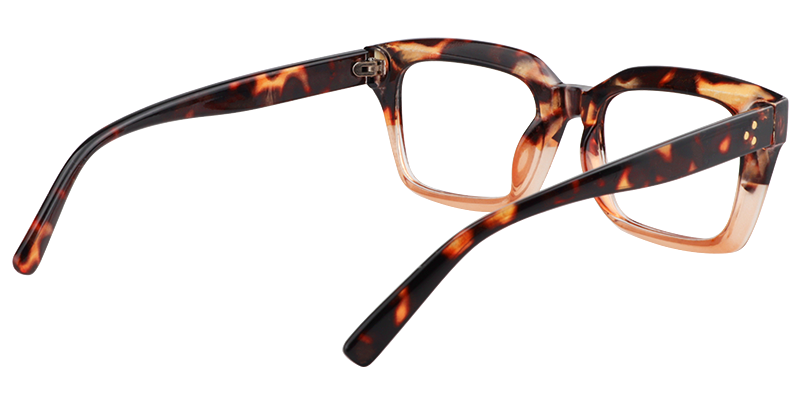 Rectangle Tortoise Reading Glasses | Zeelool Reading Glasses5