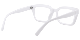 Ena Rectangle White Reading Glasses5