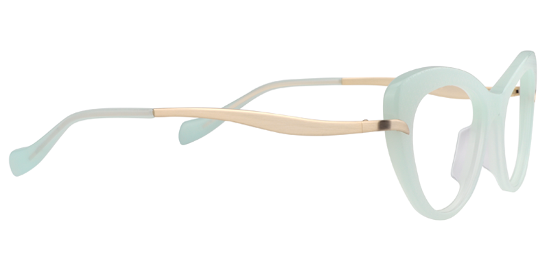 Cateye Light Green Glasses | Zeelool Eyeglasses4