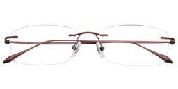 Marie Rectangle Titanium Glasses1