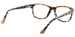 Terry Rectangle Light Tortoise Glasses5