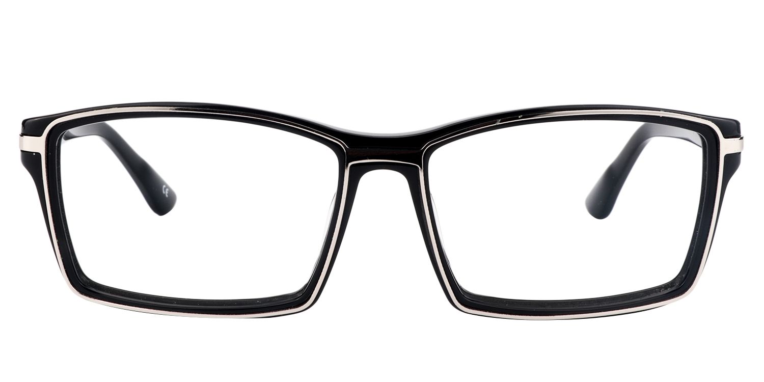 Rectangle Black Glasses | Zeelool Glasses0