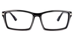 Adonis Rectangle Black Glasses0