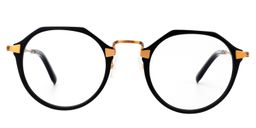 Aldrich Round Black Glasses0