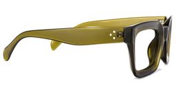 Nevaeh Square Dark-Green Glasses3