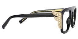 Makayla Square Black Glasses3