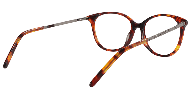 Oval Tortoise Glasses| Zeelool Eyeglasses5