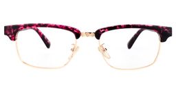 Antonio Rectangle Red/Pink Glasses0