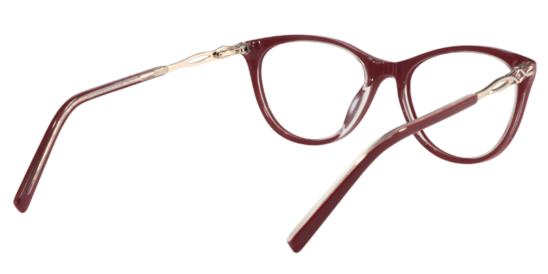 Cateye Red Glasses | Zeelool Eyeglasses Online5