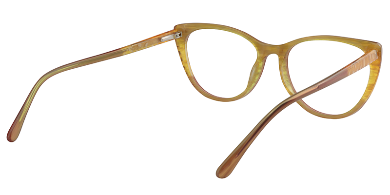 Oval Light Brown Glasses | Zeelool Eyeglass Frames5