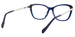 Queena Rectangle Dark Blue Glasses5