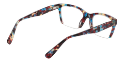 Leslie Rectangle Blue Tortoise Eyeglasses5