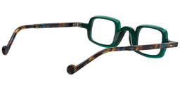 Sheila Square Dark-Green Glasses5