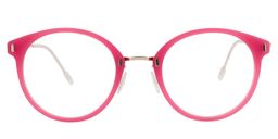Fiona Round Rosered Glasses0