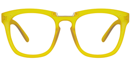 Noreen Rectangle Yellow Glasses0