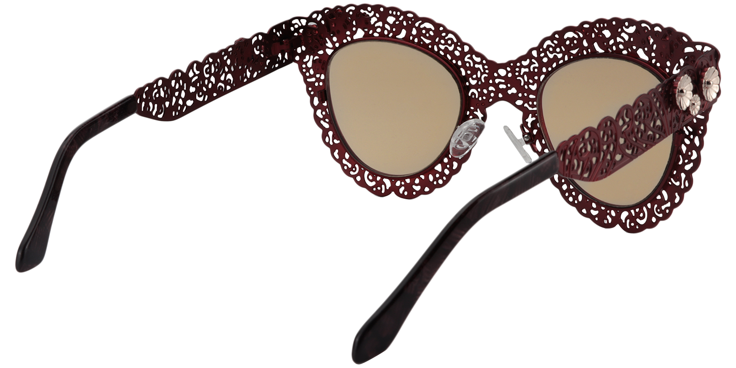 Cat-eye Red Sunglasses | Zeelool Sunglasses5