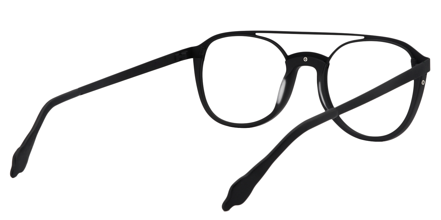 Aviator Black Glasses | Zeelool Glasses5