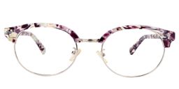 Lillian Round Pink Floral Glasses0