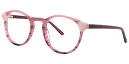Eudora Round Pink Glasses3