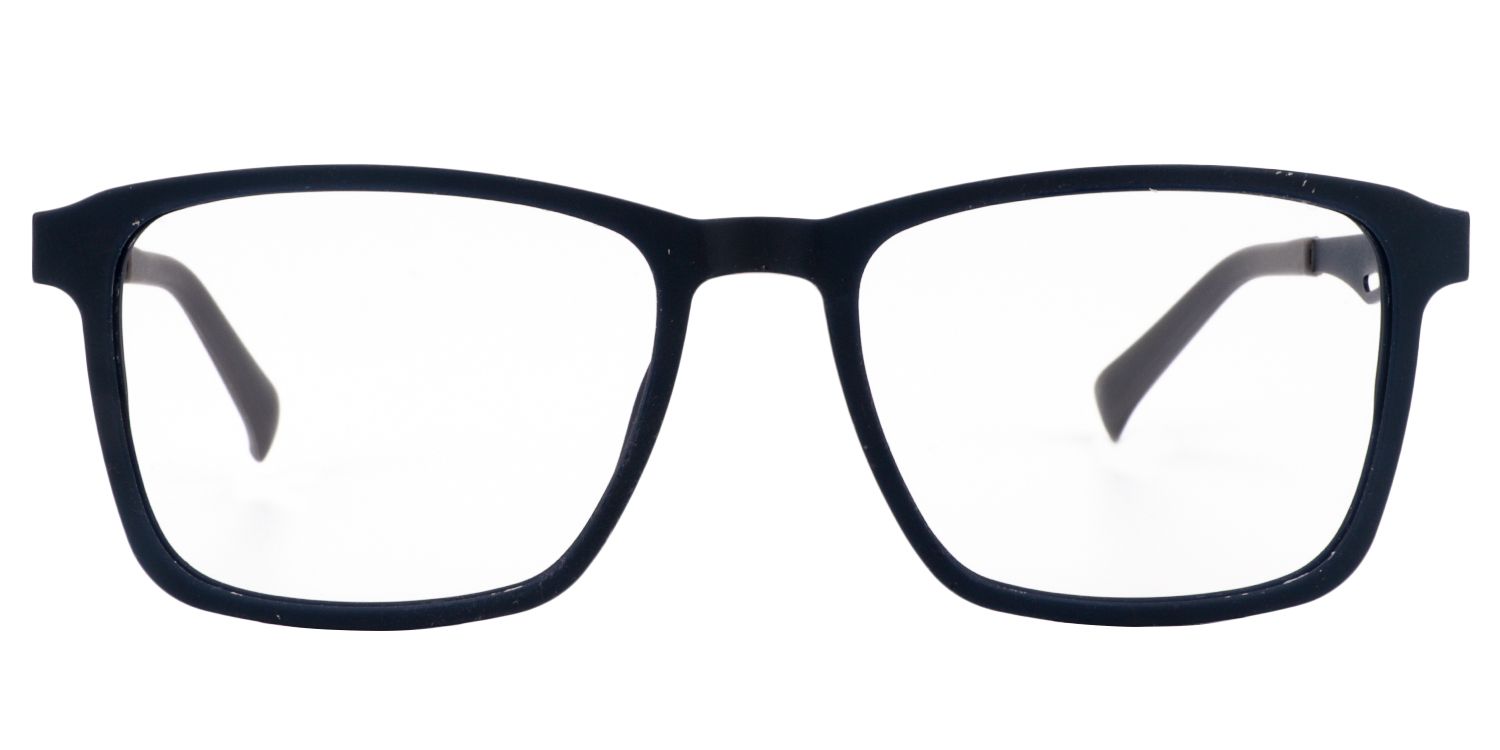 Rectangle Dark Blue Glasses | Zeelool Glasses0