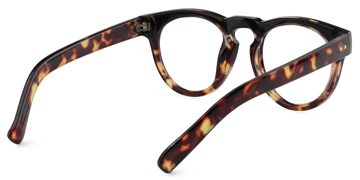 Round Tortoise Glasses | Zeelool Eyeglasses Online5