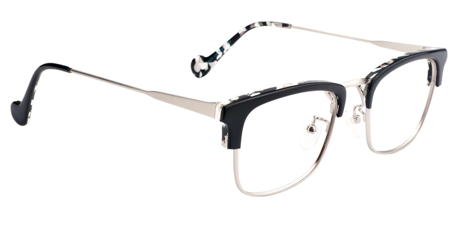 Browline Black Glasses | Zeelool Glasses2