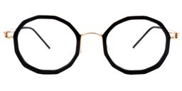 Angus Geometric Black Glasses 0