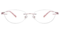 Melody Oval Pink Glasses0