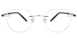 Clifford Round Gold Glasses0