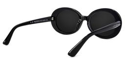 Elinor Oval Black Sunglasses4