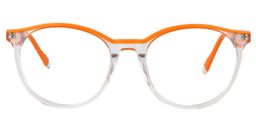 Fanny Round Orange Glasses0