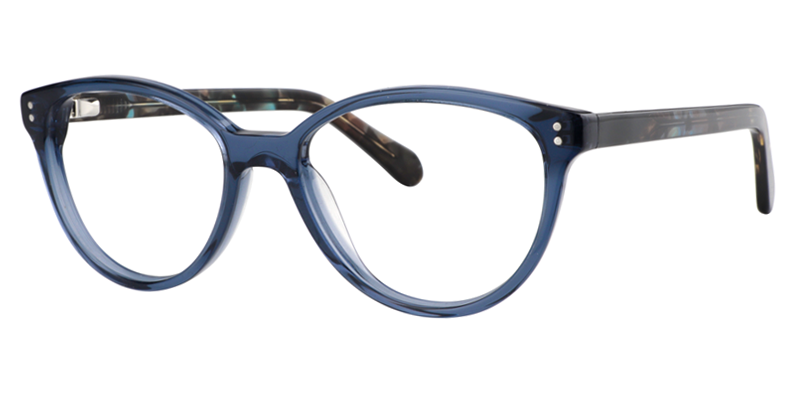 Cateye Dark Blue Glasses2