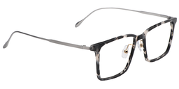 Mason Rectangle Black&Clear Glasses3
