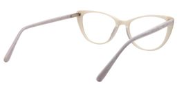 Sakura Cat eye White Glasses5