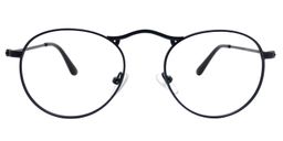 Adrian Round Dark Blue Glasses0