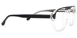 Willow Geometric Black-Clear Glasses3